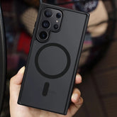 Samsung S24 Ultra Matte Black MagSafe Bumper Protection Case